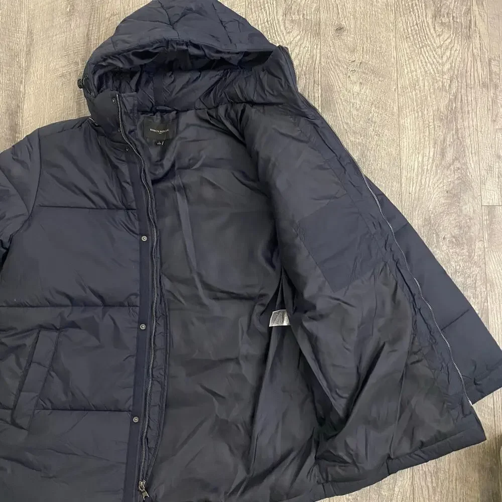 Banana‎ Republic Men’s Hooded Puffer Jacket Size Large Navy